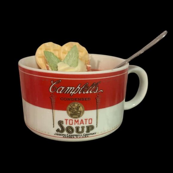 Handcrafted Repurposed Tomato Soup container Candle - Picture 5 of 5